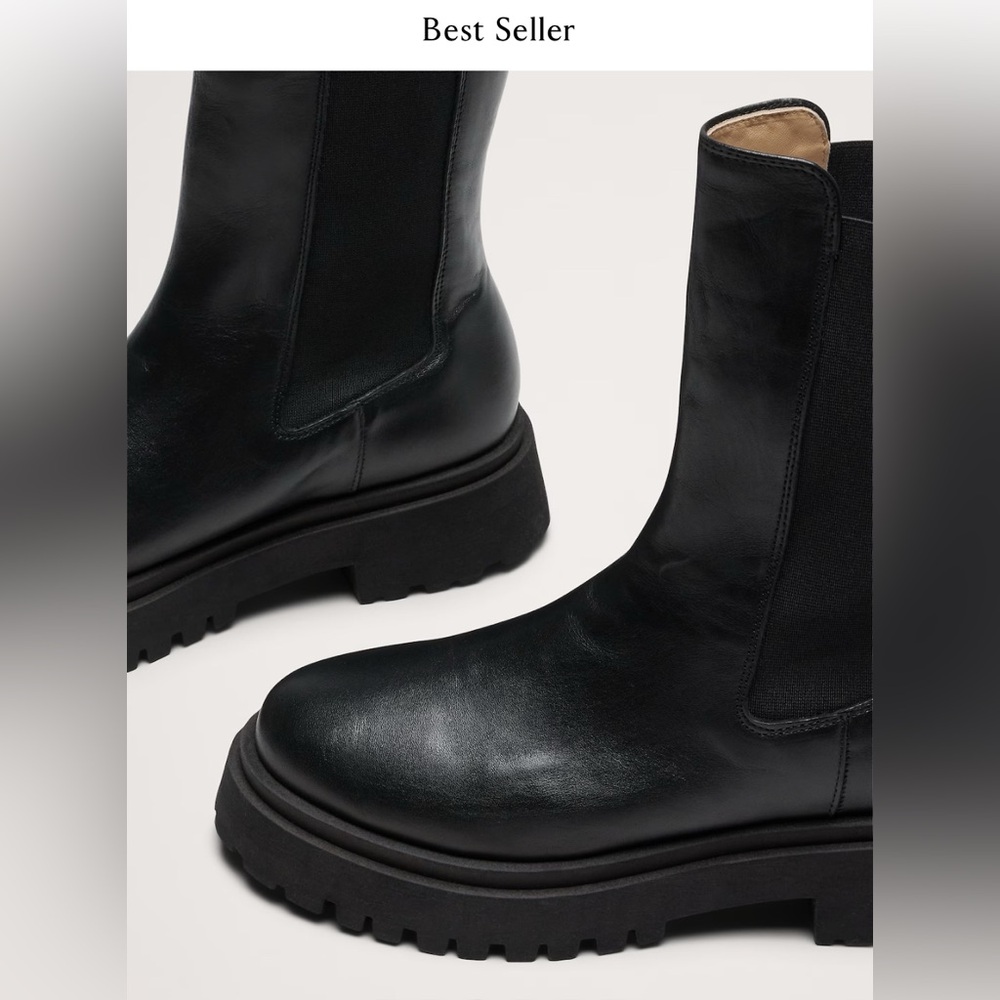 BANANA REPUBLIC ITALIAN LEATHER TALL CHELSEA BOOT - Picture 13 of 15